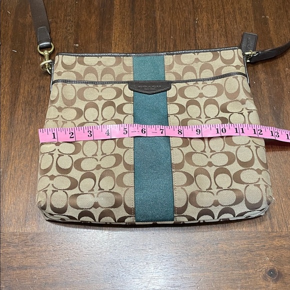 Coach Brown and Teal Crossbody Bag - Picture 11 of 12